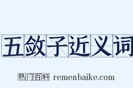 五敛子近义词是什么意思的图片